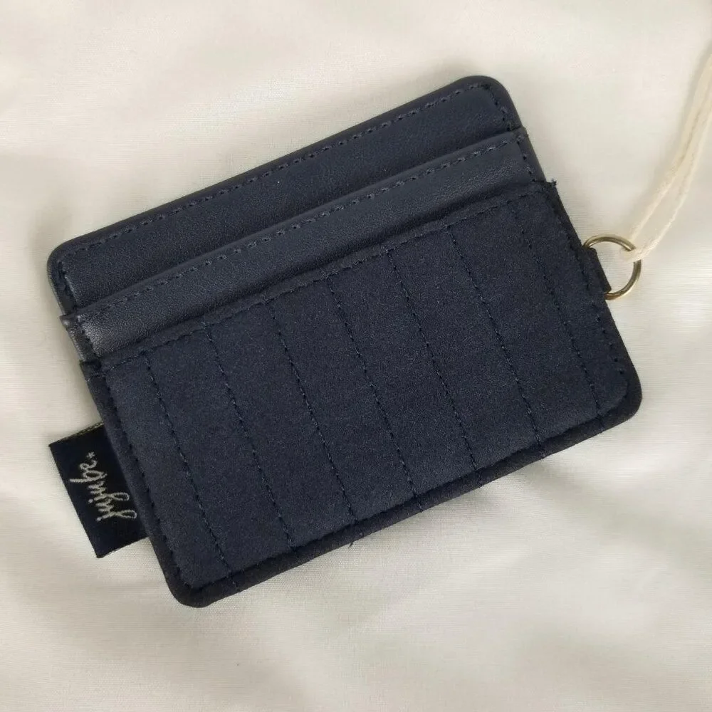 JuJuBe Coffee Break Cardholder Card Wallet Deep Ocean Blue Vegan Suede Beyond
